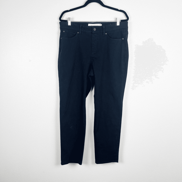 Soft Surroundings Denim - Soft Surroundings Women's Straight Leg Black Denim Jeans Sz LP